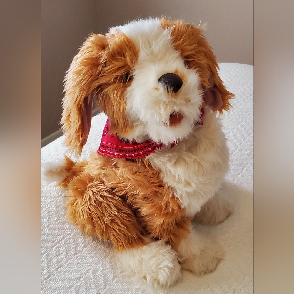 Robotic stuffed dog